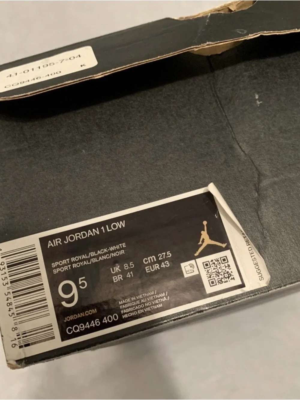 Jordan 1 Low Royal Toe 2019 Size 9.5